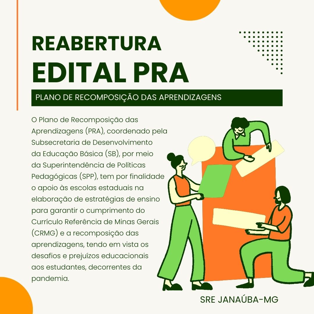 Reabertura Edital PRA – 2025